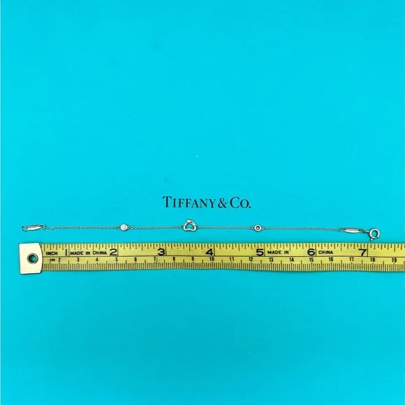 Tiffany Elsa Peretti Diamonds by the Yard Open Heart Bracelet - Picture 10 of 14